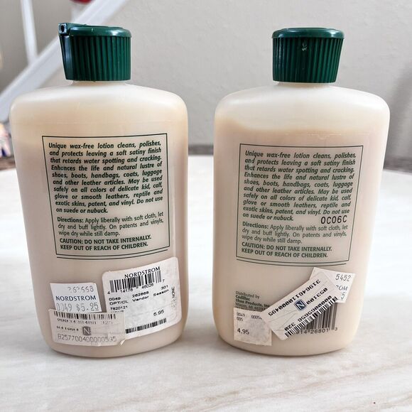 2 Cadillac Leather Boot & Shoe Care Clean Polish Protect Condition Made in USA - Picture 2 of 8